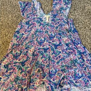 Matilda Jane Paisley Kids Dress in Pink and Blue
